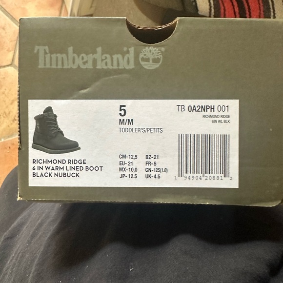 Timberland Toddler Richmond Ridge Boot Size 5 - Picture 5 of 5